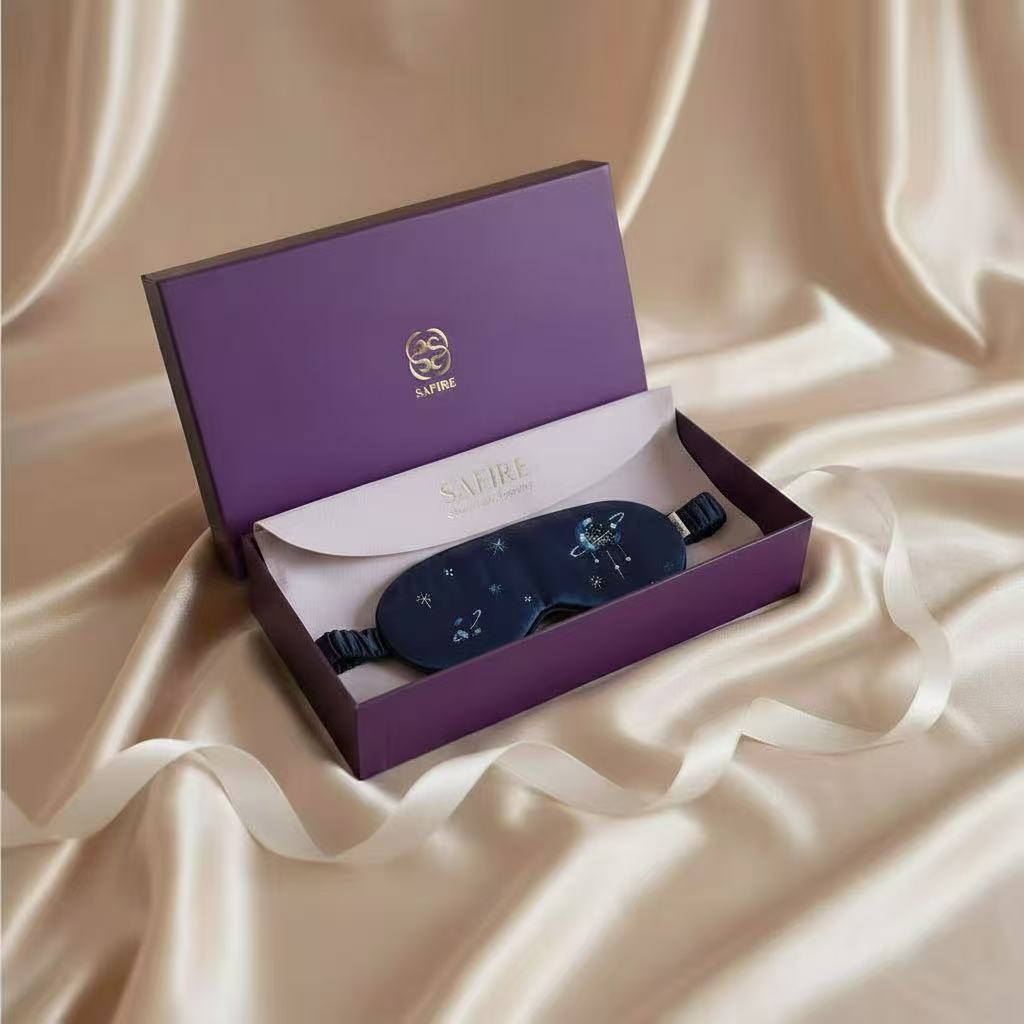 3D Midnight Galaxy Embroidered Silk Ritual
