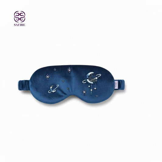 3D Midnight Galaxy Silk Velvet Eye Mask - Limited Edition