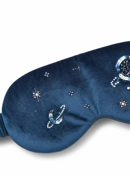 3D Midnight Galaxy Silk Velvet Eye Mask - Limited Edition
