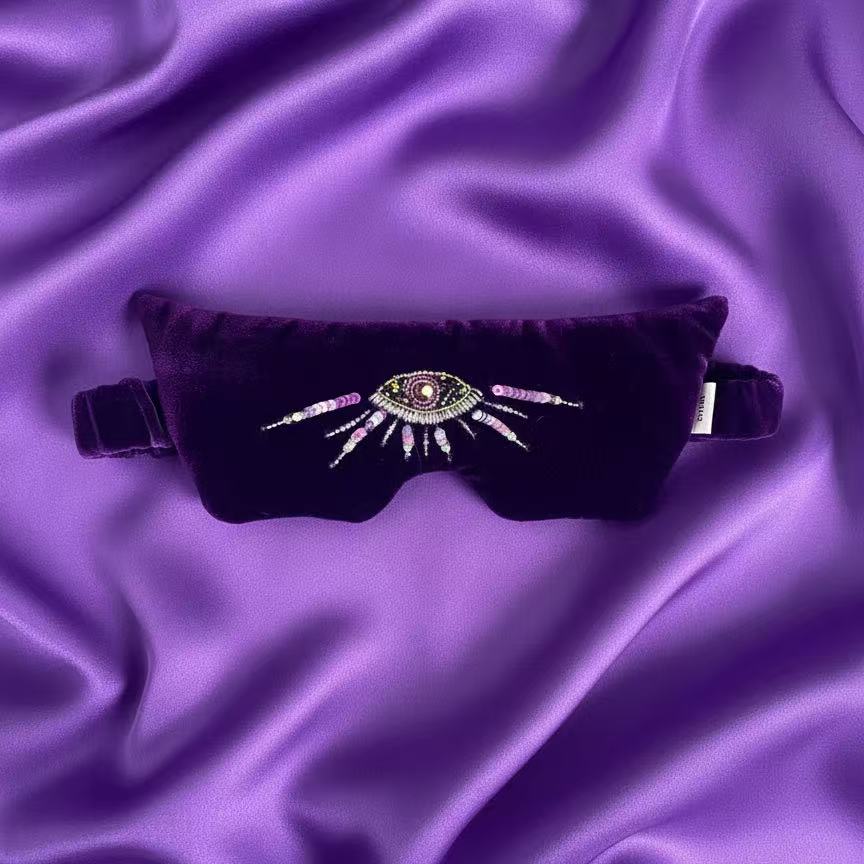Violet Oracle Silk Velvet Eye Mask - Limited Edition