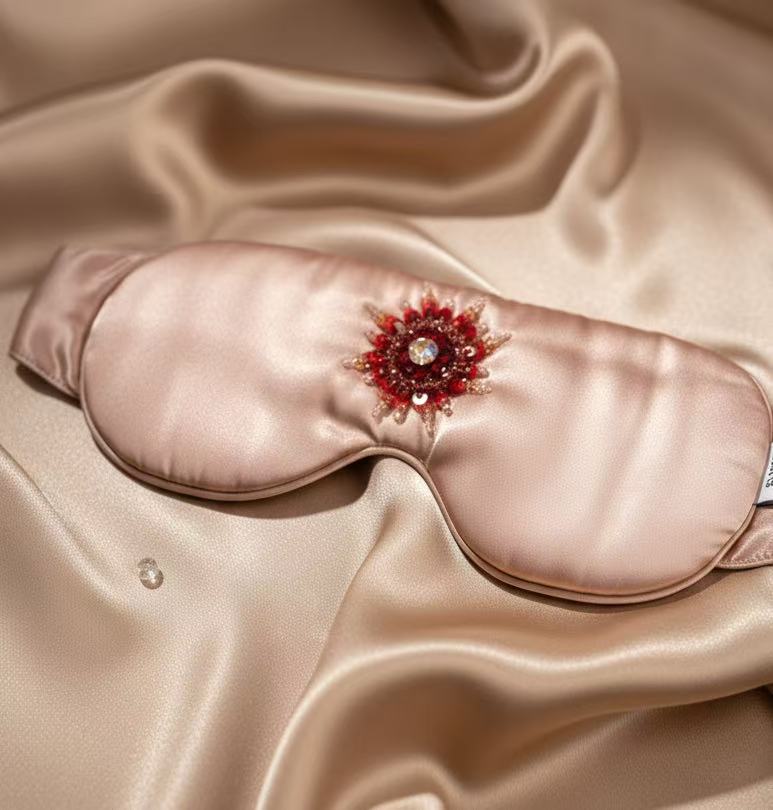 Sunlit Rose Silk Eye Mask- Limited Edition