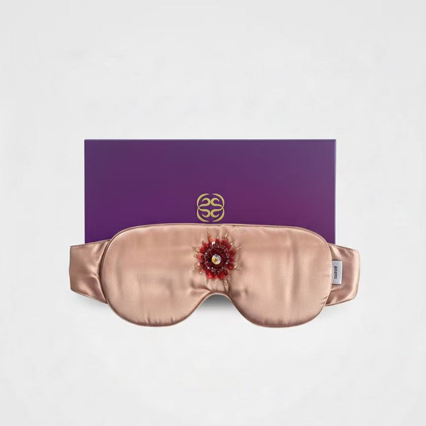 Sunlit Rose Silk Eye Mask- Limited Edition