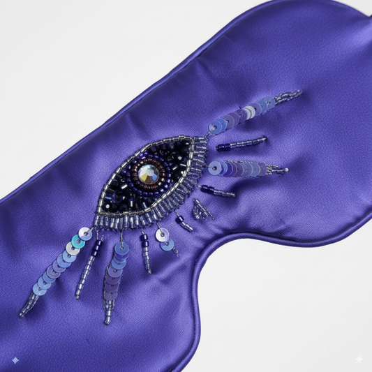 Third Eye Embroidered Silk Ritual -Amethyst Edition
