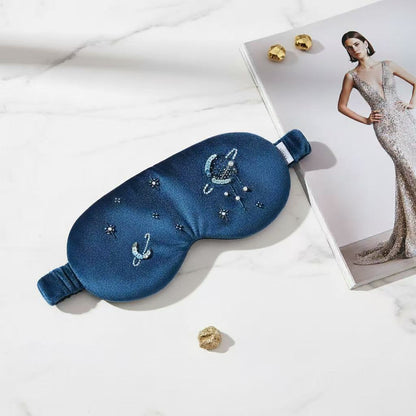 3D Midnight Galaxy Silk Velvet Eye Mask - Limited Edition