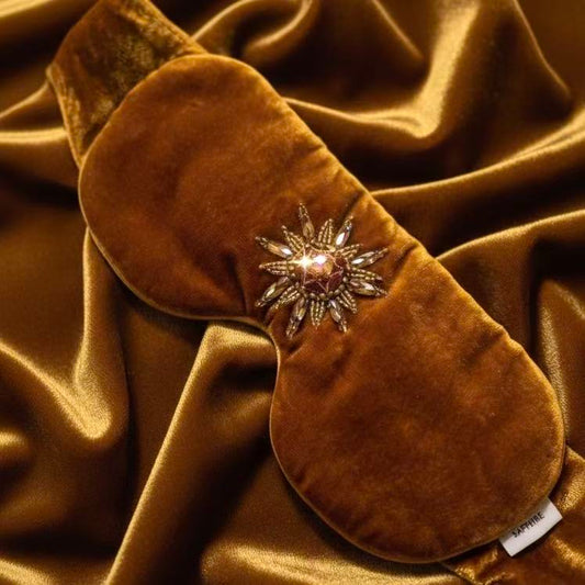 Sunbeam Velvet Embroidered Sleep Mask - Limited Edition