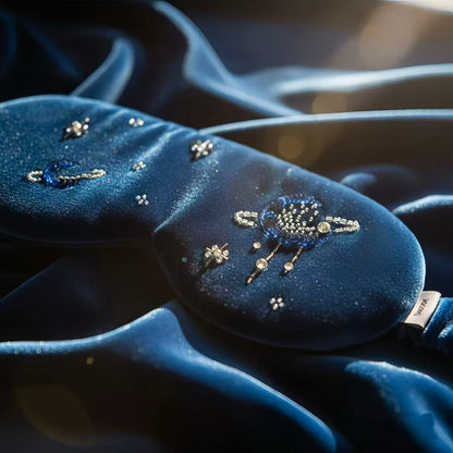 3D Midnight Galaxy Embroidered Velvet Ritual