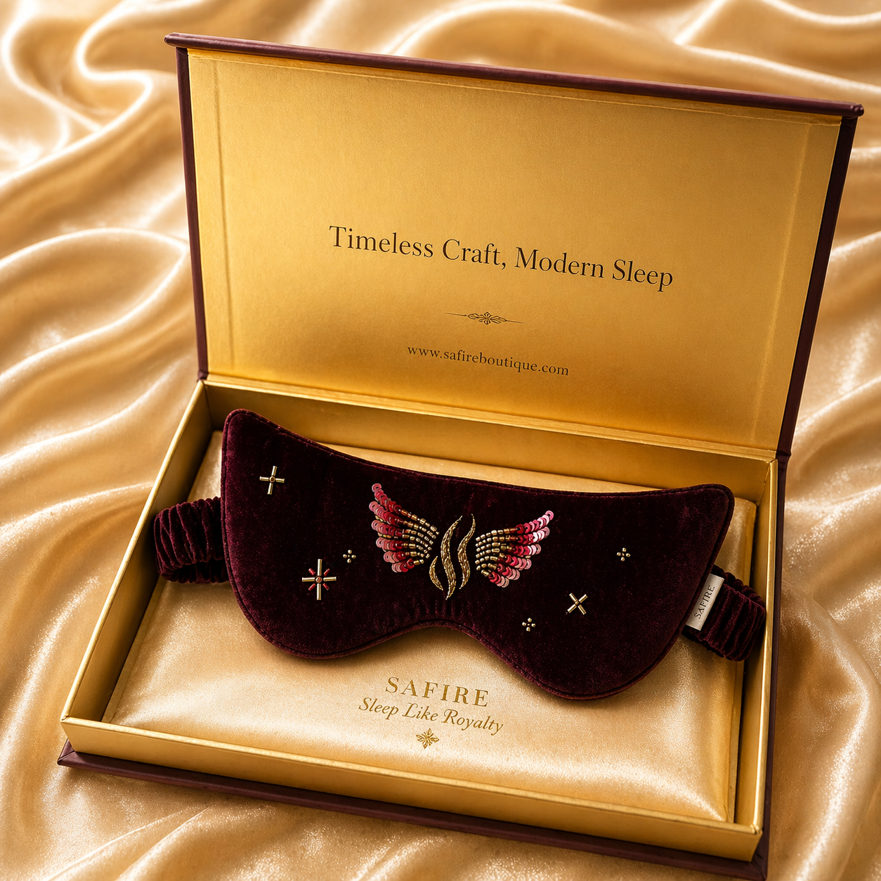 Angel's Wing Embroidered Velvet Ritual