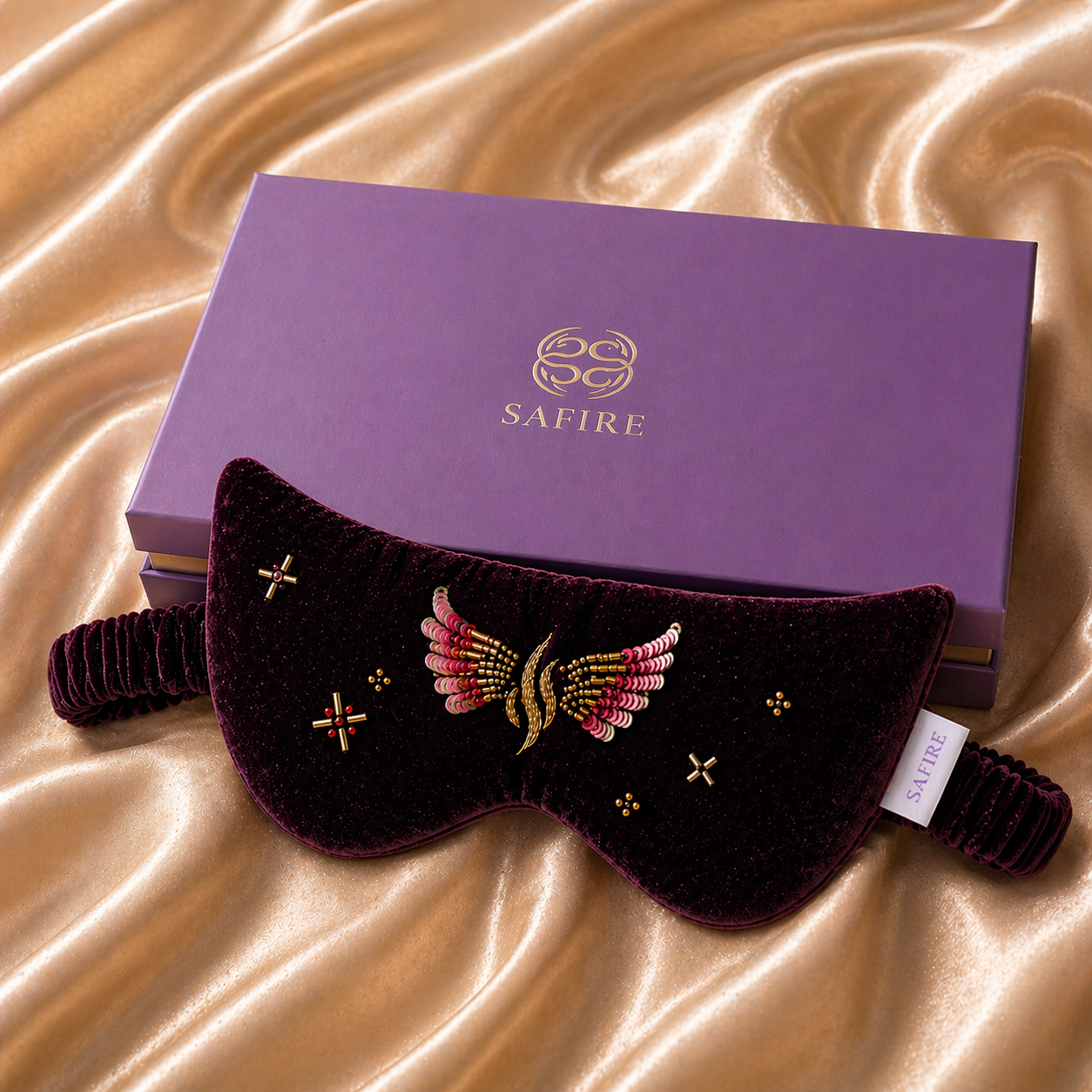 Angel's Wing Embroidered Velvet Ritual