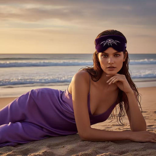 Violet Oracle Silk Velvet Eye Mask - Limited Edition