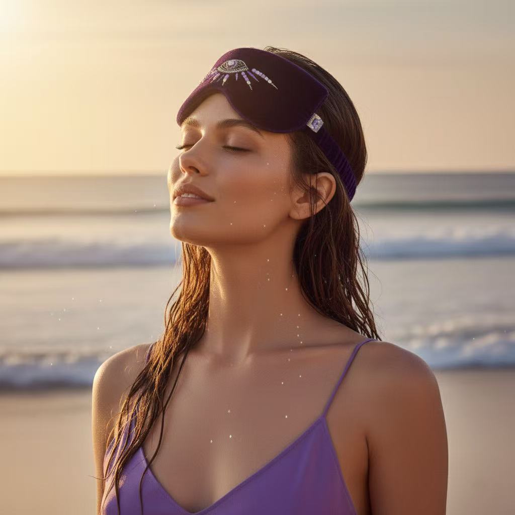 Violet Oracle Silk Velvet Eye Mask - Limited Edition