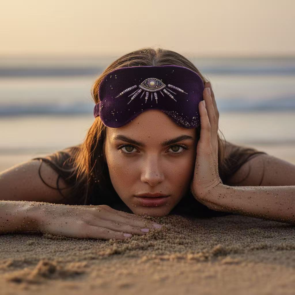 Violet Oracle Silk Velvet Eye Mask - Limited Edition