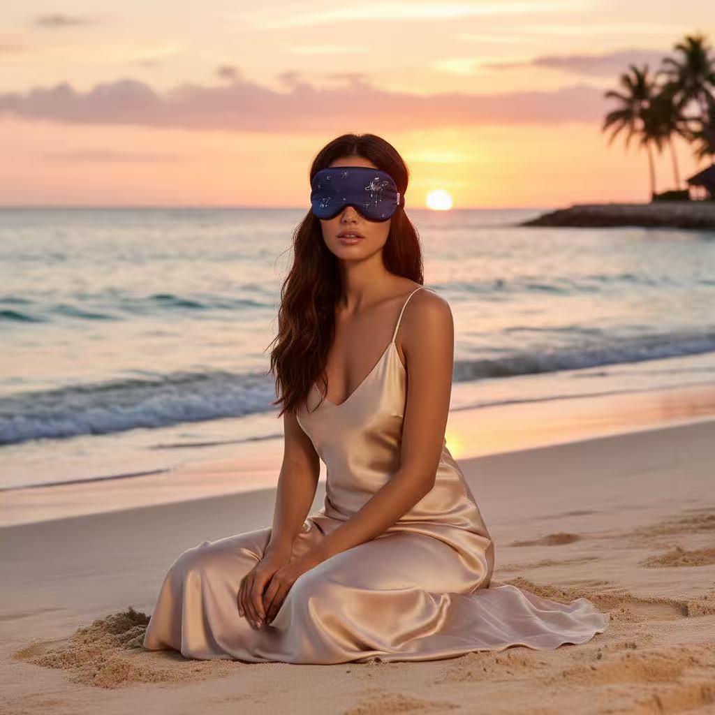 3D Midnight Galaxy Silk Velvet Eye Mask - Limited Edition