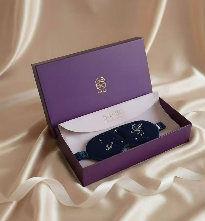 3D Midnight Galaxy Silk Velvet Eye Mask - Limited Edition