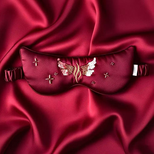 Angel Embroidered Silk Sleep Mask-Limited Edition